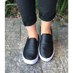 JOHE Tênis Sapatilha Slip On Iate Feminino sem cadarços