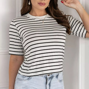 JOHE Blusa Feminina Listrada