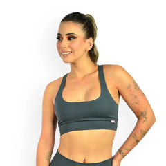 JOHE Top Fitness Feminino costas nadador, sem bojo