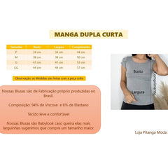 JOHE Blusa Feminina Básica com detalhes nas mangas